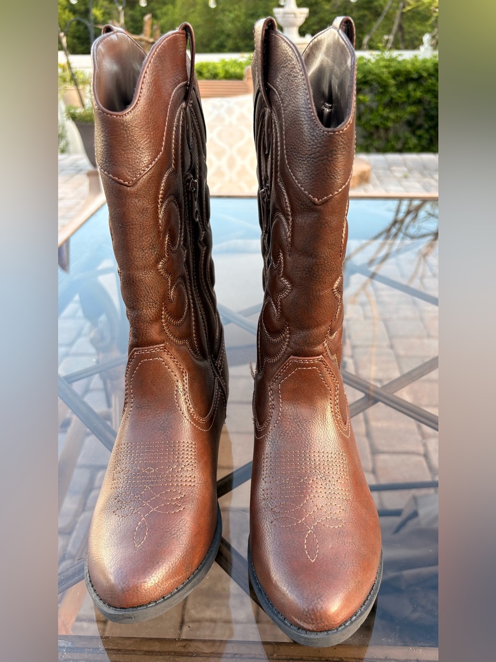 Cat & Jack Brown Western Ankle Boots